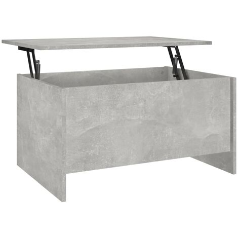 Table basse Gris béton 80x55,5x41,5 Bois d'ingénierie (1/5)