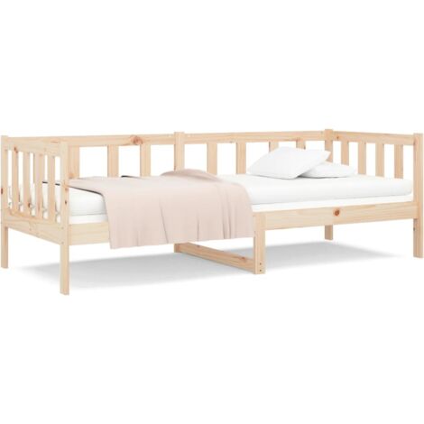 Lit de jour 90x190 Bois de pin massif (1/5)