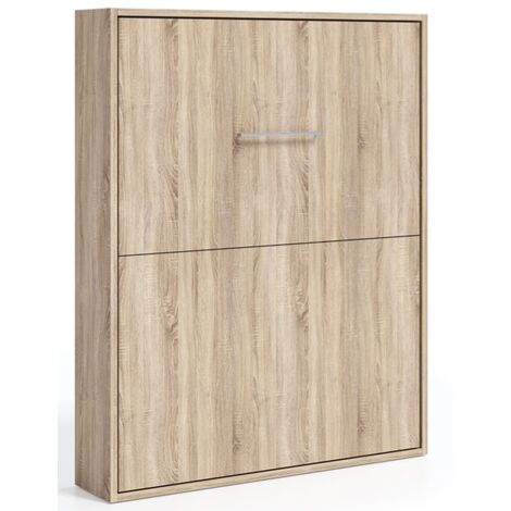 Lit escamotable vertical 80x180 chêne clair Banila (1/5)
