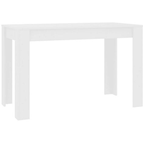 Table à manger bois blanc Kinsa 120cm (1/5)