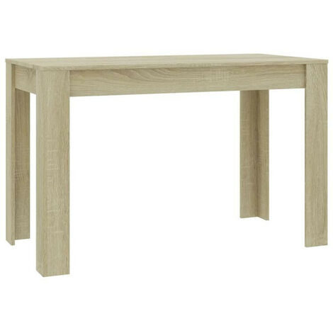 Table à manger bois chêne clair Kinsa 120cm (1/5)