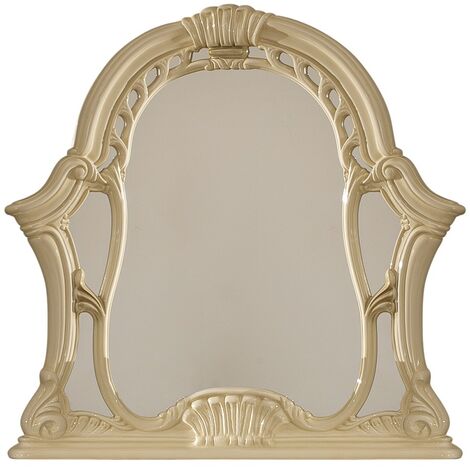 Miroir mural laqué beige Soraya 114cm (1/3)