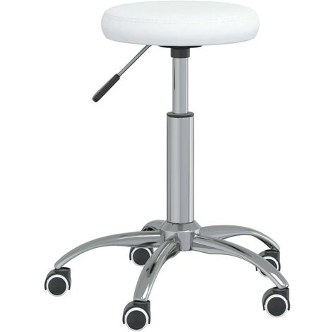 Chaise de bureau pivotante Blanc Similicuir 3 (1/5)