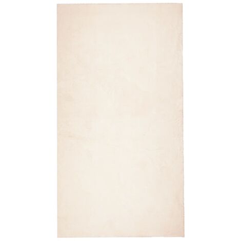 Tapis HUARTE à poils courts doux et lavable beige 60x110 (1/5)