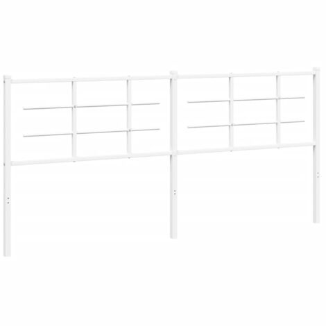 Tête de lit métal blanc 193cm (1/5)