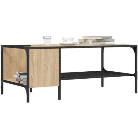 Table basse support chêne sonoma 100x51x40 bois d'ingénierie (1/5)