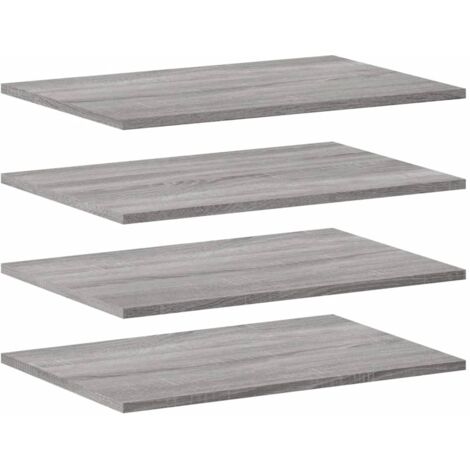 Étagères murales 4 pcs sonoma gris 60x40x1,5 bois ingénierie (1/5)