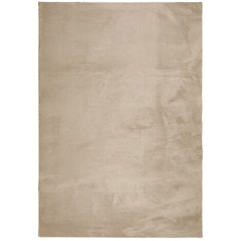 Tapis HUARTE à poils courts doux et lavable sable 140x200 (1/5)