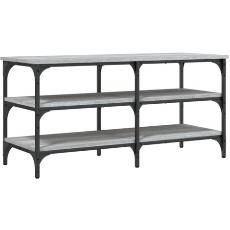 Banc à chaussures sonoma gris 100x38,5x49 bois d'ingénierie (1/5)