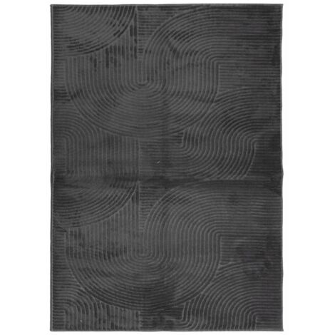 Tapis IZA poils courts style scandinave anthracite 240x340 (1/5)
