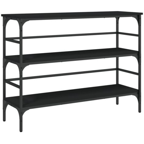 Table console noir 100x32x75 bois d'ingénierie (1/5)