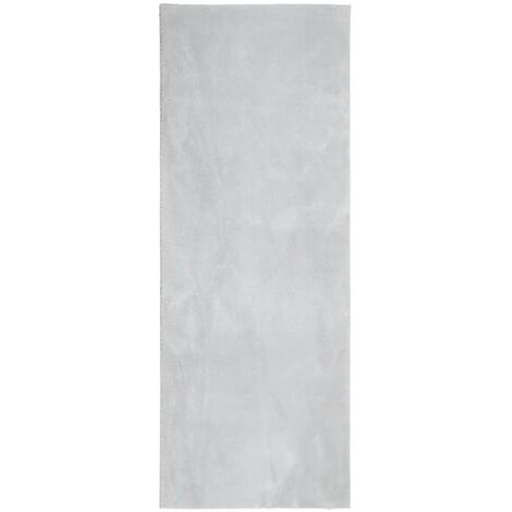 Tapis HUARTE à poils courts doux et lavable gris 80x200 (1/5)