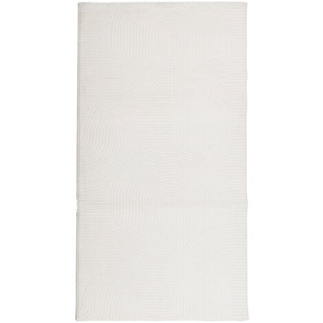 Tapis IZA poils courts style scandinave crème 80x150 (1/5)