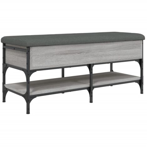 Banc à chaussures sonoma gris 102x42x45 bois d'ingénierie (1/5)
