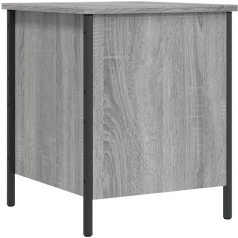 Banc de rangement sonoma gris 40x42,5x50 bois d'ingénierie (1/5)