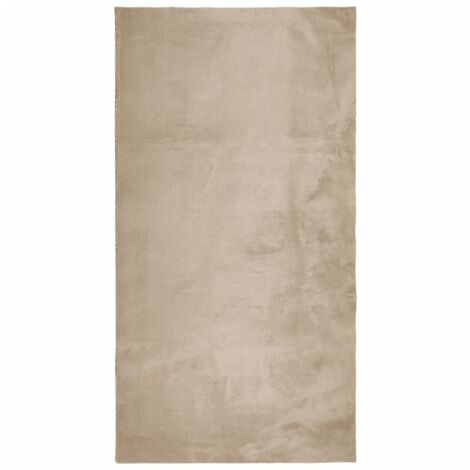 Tapis HUARTE à poils courts doux et lavable sable 60x110 (1/5)
