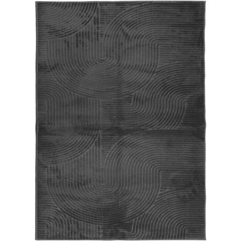 Tapis IZA poils courts style scandinave anthracite 200x280 (1/5)