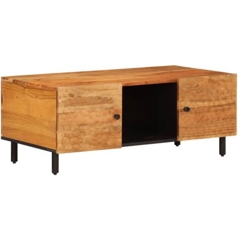 Table basse 100x54x40 bois massif d'acacia (1/5)