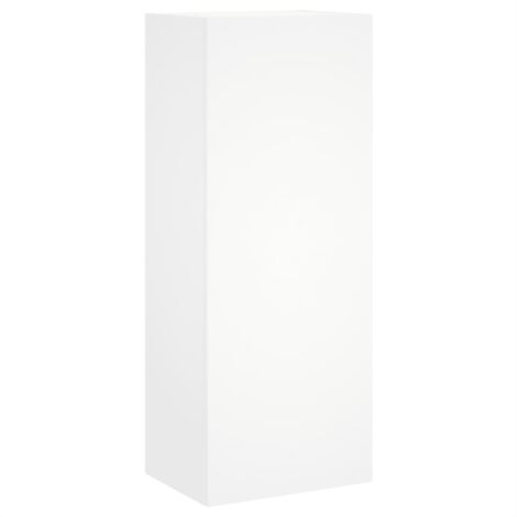 Meuble TV mural blanc 40,5x30x102 bois d'ingénierie (1/5)