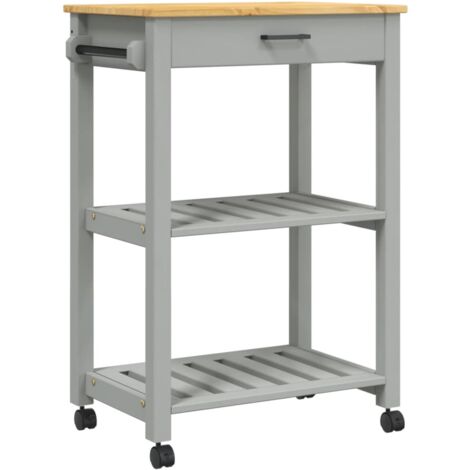 Chariot de cuisine MONZA 60x40x90 bois massif de pin (1/5)