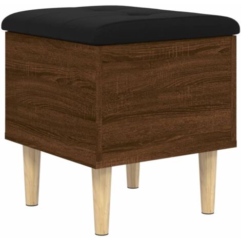 Banc de rangement chêne marron 42x42x46 bois d'ingénierie (1/5)