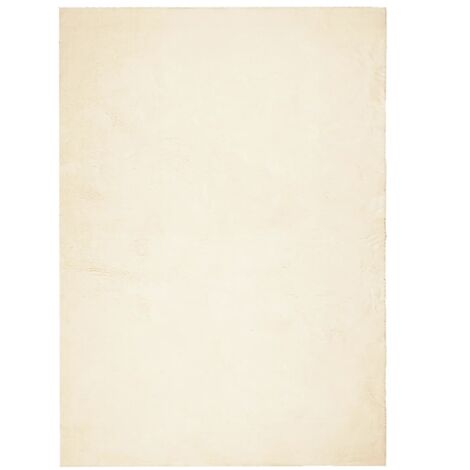 Tapis HUARTE à poils courts doux et lavable crème 160x230 (1/5)
