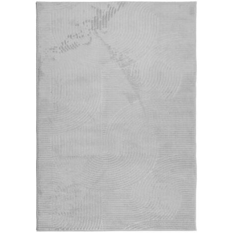 Tapis IZA poils courts style scandinave gris 120x170 (1/5)