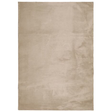 Tapis HUARTE à poils courts doux et lavable sable 160x230 (1/5)