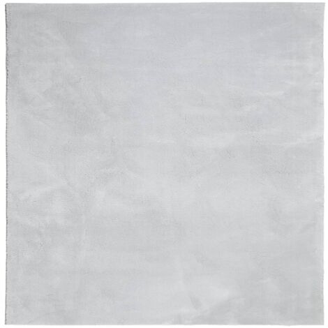 Tapis HUARTE à poils courts doux et lavable gris 160x160 (1/5)