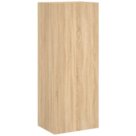 Meuble TV mural chêne sonoma 40,5x30x102 bois d'ingénierie (1/5)