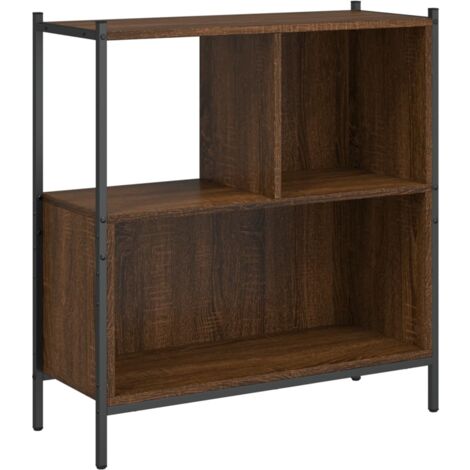 Bibliothèque chêne marron 72x28x77,5 bois d'ingénierie (1/5)