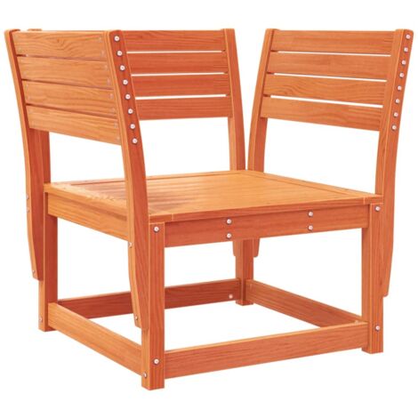 Chaise de jardin marron bois de pin massif (1/5)