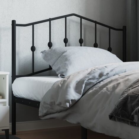 Tête de lit métal noir 107cm (1/5)