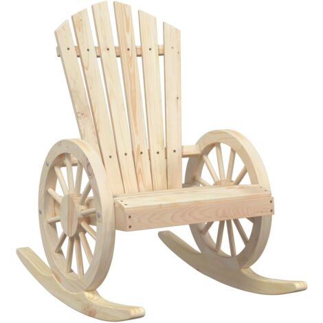 Chaise à bascule Adirondack bois de sapin massif (1/5)