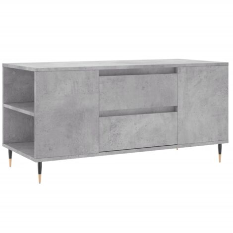 Table basse gris béton 102x44,5x50 bois d'ingénierie (1/5)