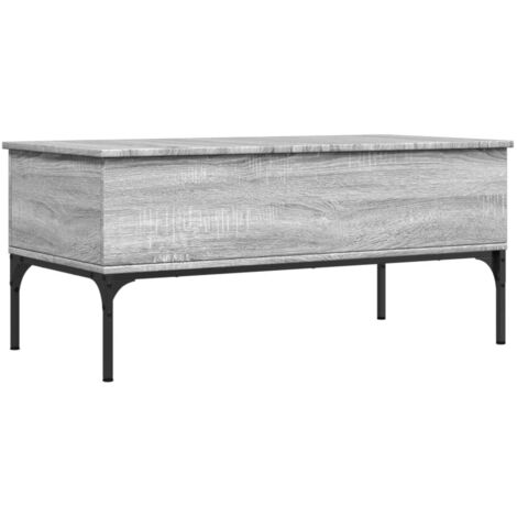 SIB Table basse sonoma gris 100x51x40 cm bois d'ingénierie