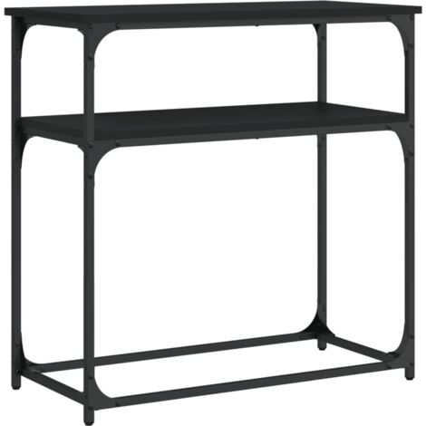 Table console noir 75x35,5x75 bois d'ingénierie (1/5)