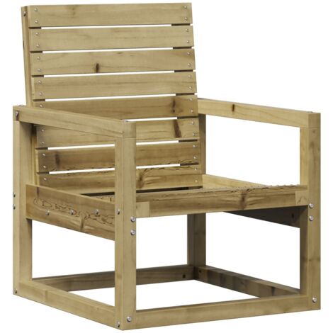 Chaise de jardin 57,5x63x76 bois de pin imprégné (1/5)