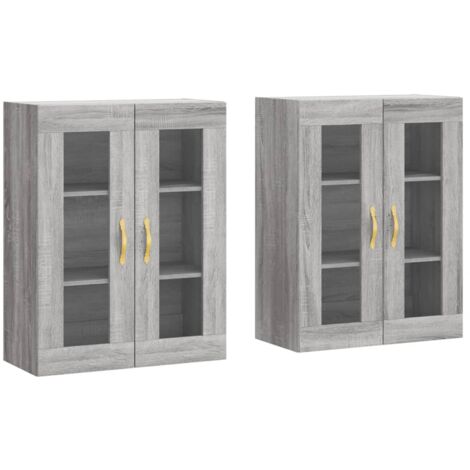 Armoires murales 2 pcs sonoma gris bois d'ingénierie (1/5)