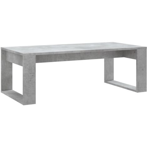 Table basse gris béton 102x50x35 bois d'ingénierie (1/5)