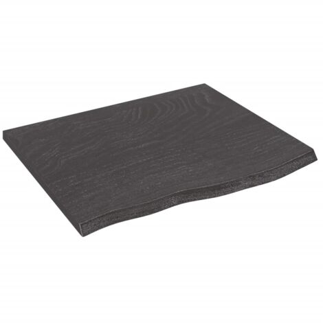 Dessus de bureau gris foncé 60x50x2 bois chêne traité (1/5)