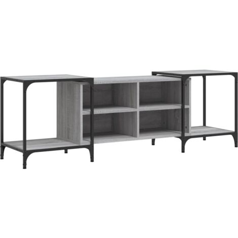 Meuble TV sonoma gris 153x37x50 bois d'ingénierie (1/5)
