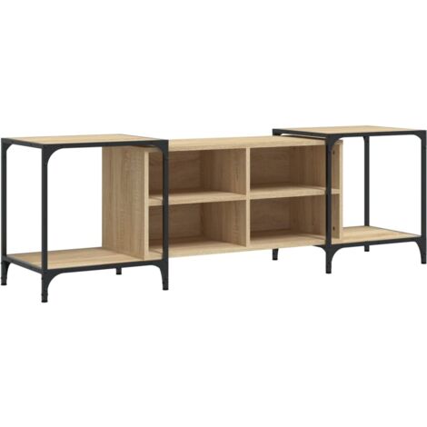 Meuble TV chêne sonoma 153x37x50 bois d'ingénierie (1/5)