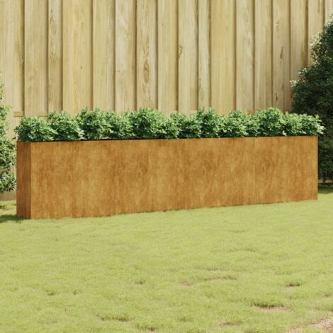 Lit surélevé de jardin 360x40x80 acier corten (1/5)