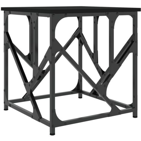 Table basse noir 45x45x47,5 bois d'ingénierie (1/5)