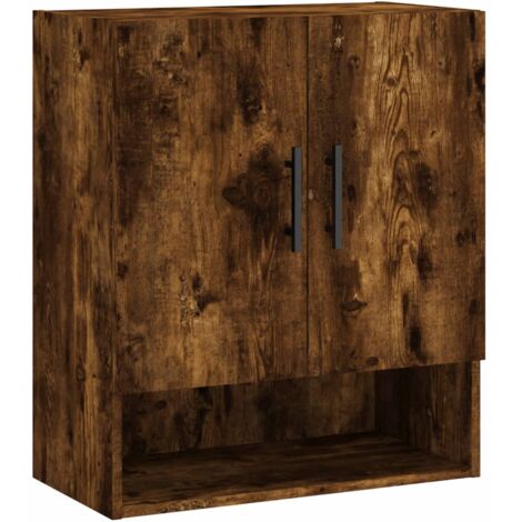 Armoire murale chêne fumé 60x31x70 bois d'ingénierie (1/5)