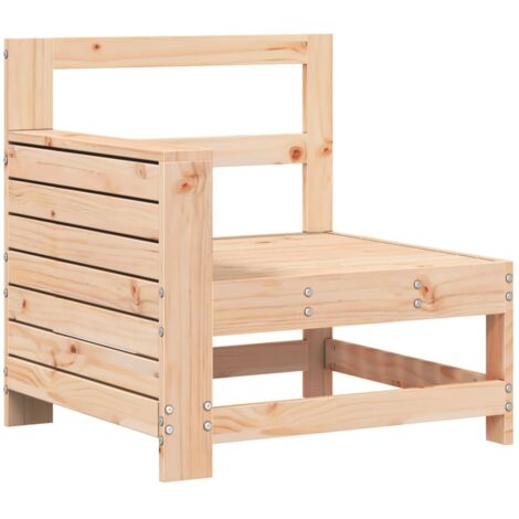 Canapé de jardin accoudoir 69x62x70,5 bois massif de pin (1/5)