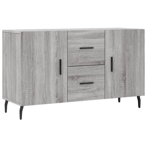 Buffet sonoma gris 100x36x60 bois d'ingénierie (1/5)