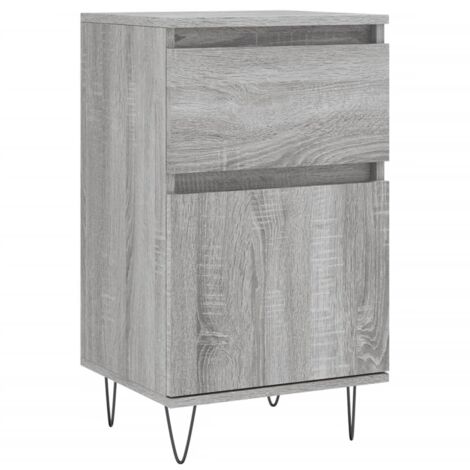 Buffet sonoma gris 40x35x70 bois d'ingénierie (1/5)