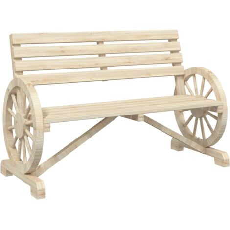 Banc de jardin 2 places bois de sapin massif (1/5)